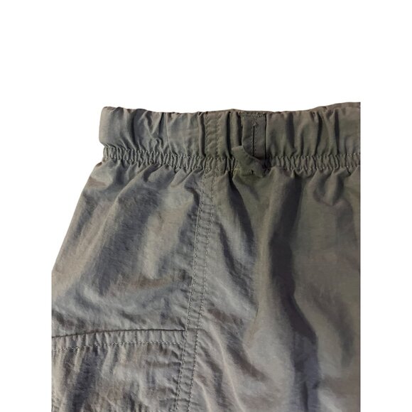 Vintage Columbia Nylon Belted Shorts Womens L Green Hiking Cargo Pockets - Picture 8 of 14